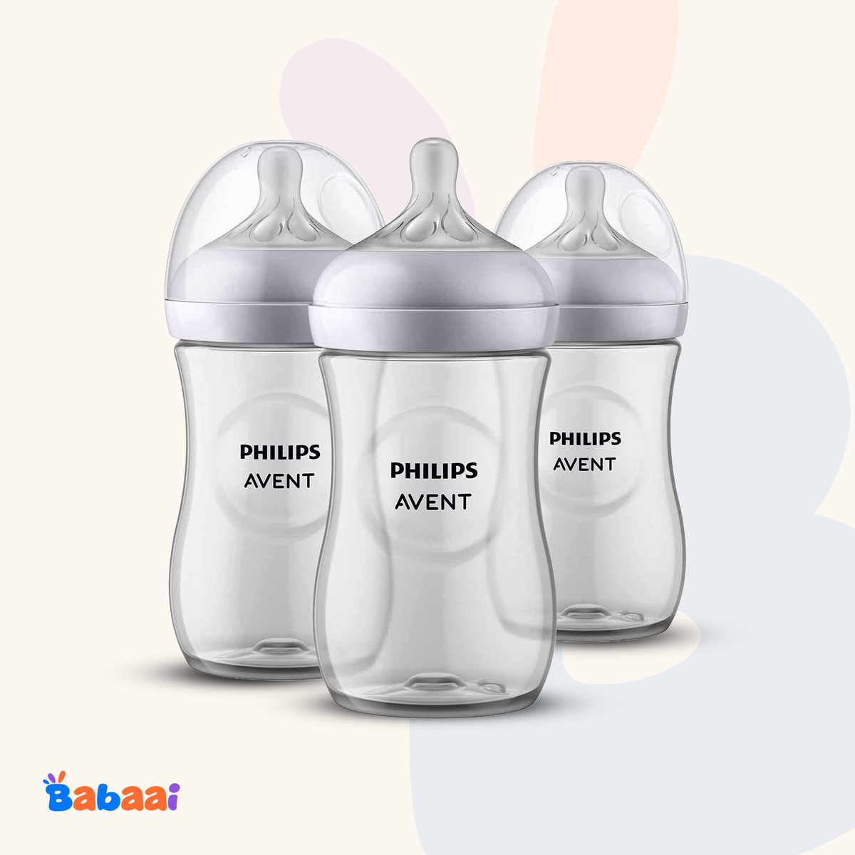 Philips Avent Natural Baby Feeding Bottles (260ml, 3pcs)