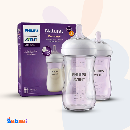 Philips Avent Natural Baby Feeding Bottles (260ml, 3pcs)